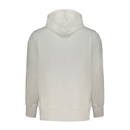 Calvin Klein Weißer Baumwollpullover für Männer mit Kapuze