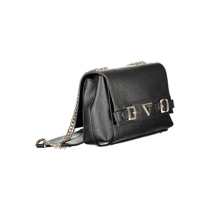 Guess Jeans Schwarz Polyethylen Frauen Handtasche