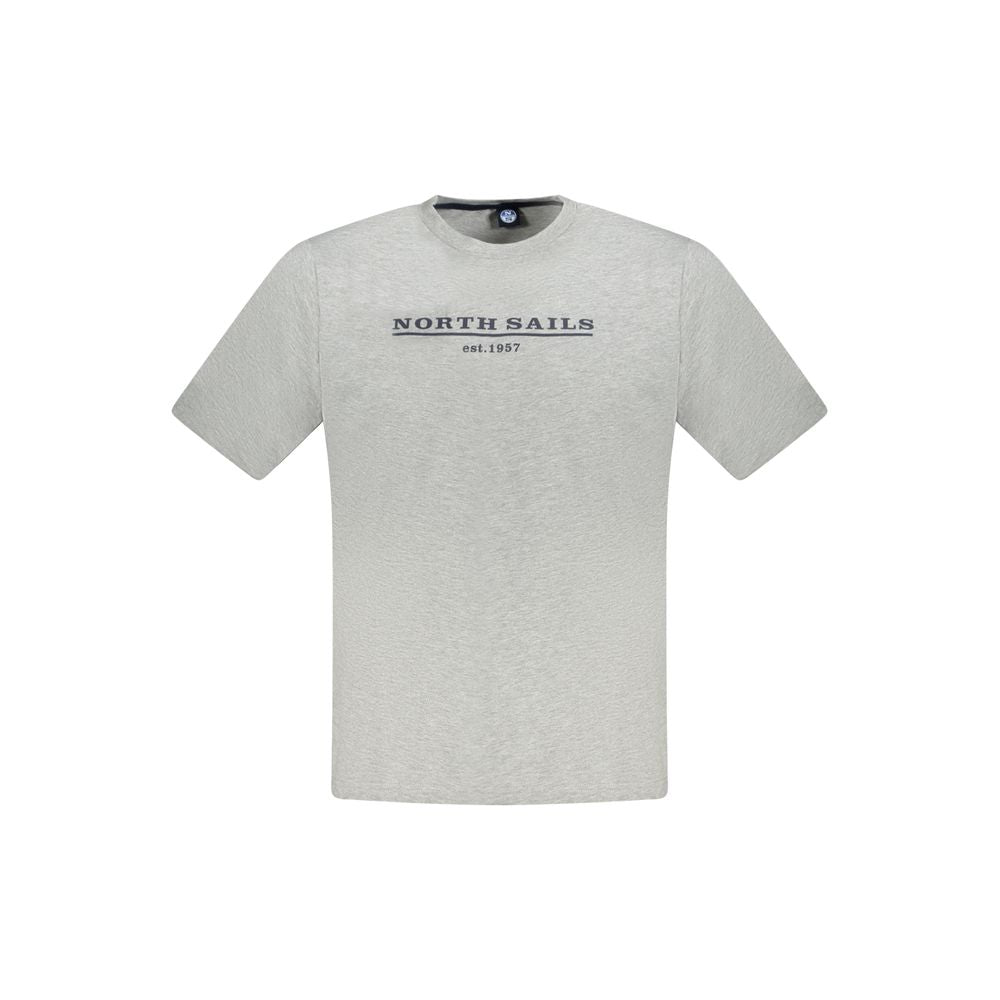 North Sails Braunes Baumwoll-T-Shirt für Männer