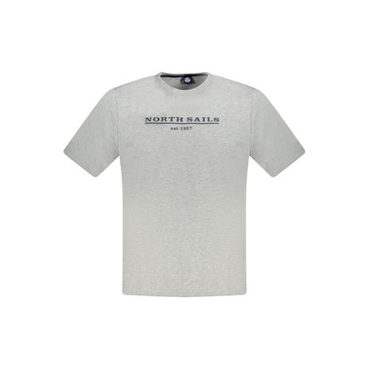 North Sails Braunes Baumwoll-T-Shirt für Männer