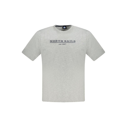 North Sails Braunes Baumwoll-T-Shirt für Männer