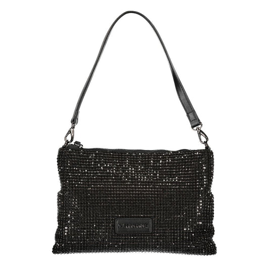 Mario Valentino Schwarze Polyester Damenhandtasche mit Strassdetails