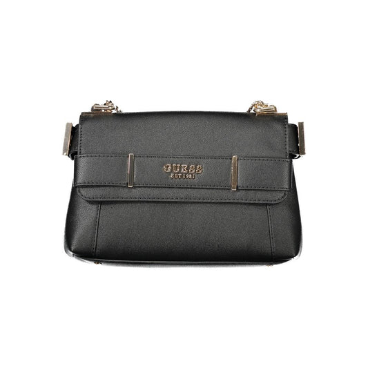 Guess Jeans Schwarz Polyethylen Frauen Handtasche