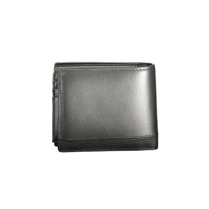 Tommy Hilfiger Schwarzes Leder Herren Portemonnaie