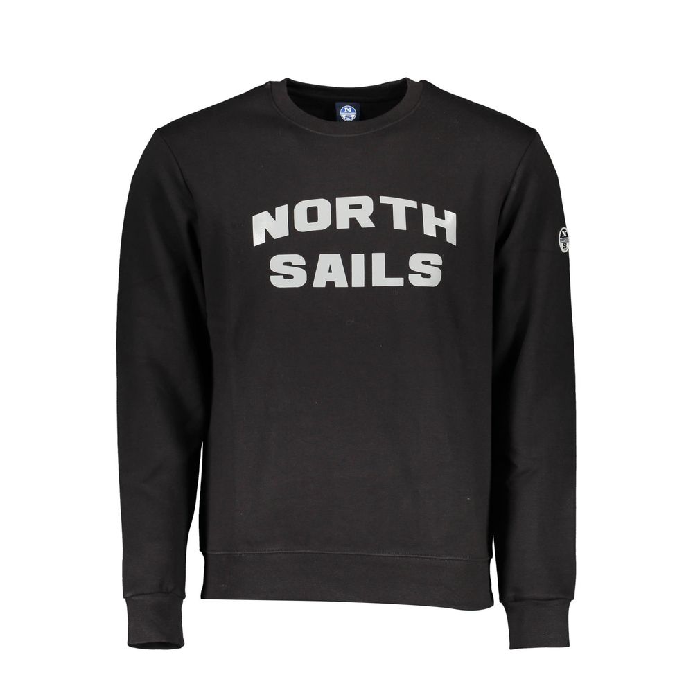 North Sails Schwarzer Baumwollpullover für Männer