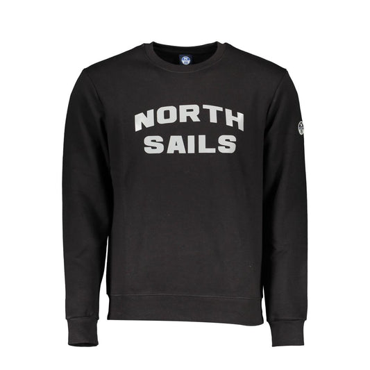 North Sails Schwarzer Baumwollpullover für Männer