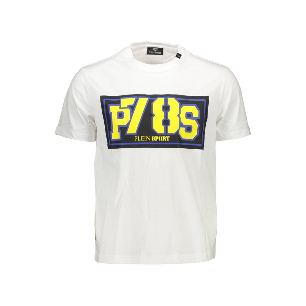 Plein Sport Weißes Baumwolle Männer T-Shirt