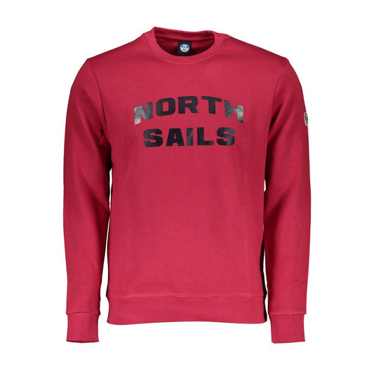 North Sails Roter Baumwollpullover für Männer