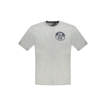 North Sails Braunes Baumwoll-T-Shirt für Männer