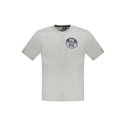 North Sails Braunes Baumwoll-T-Shirt für Männer