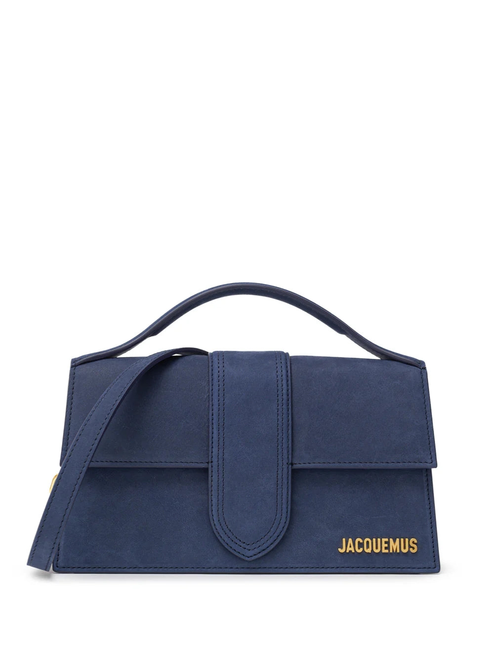 Jacquemus Le Grand Bambino Tasche aus blauem Wildleder