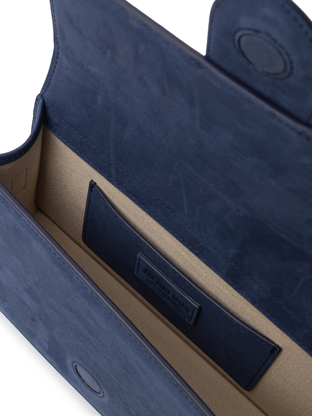 Jacquemus Le Grand Bambino Tasche aus blauem Wildleder