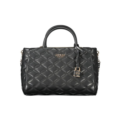 Guess Jeans Schwarz Polyethylen Frauen Handtasche