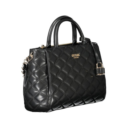 Guess Jeans Schwarz Polyethylen Frauen Handtasche