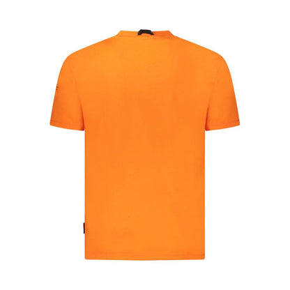 Napapijri Orange Baumwolle Männer T-Shirt