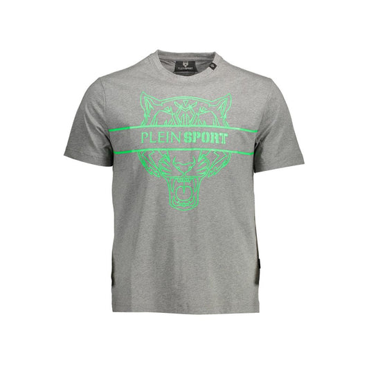 Plein Sport Braunes Baumwoll-T-Shirt für Männer