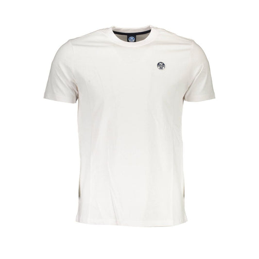 North Sails Weißes Baumwolle Männer T-Shirt