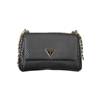 Guess Jeans Schwarz Polyethylen Frauen Handtasche