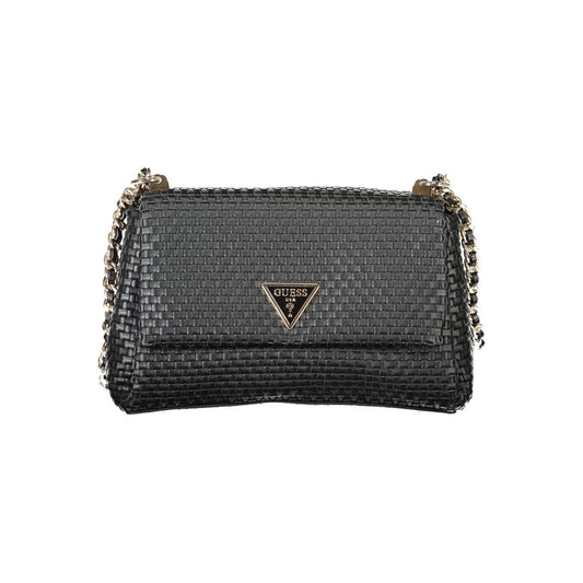 Guess Jeans Schwarz Polyethylen Frauen Handtasche