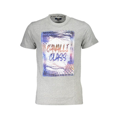 Cavalli Class Braunes Baumwoll-T-Shirt für Männer