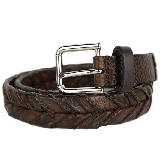 Dolce & Gabbana Gürtel aus braunem Kalbsleder