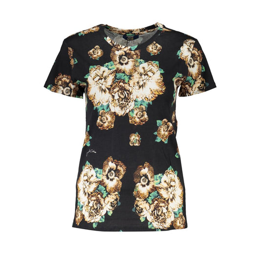 Cavalli Class Schwarze Baumwolle Tops & T-Shirt