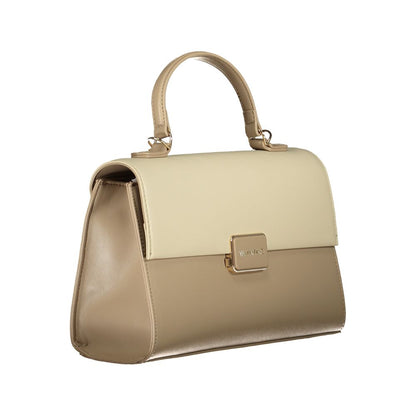 Mario Valentino Beige Polyethylen Frauen Handtasche