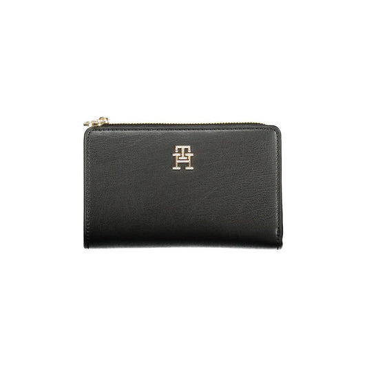 Tommy Hilfiger Schwarzes Polyethylen Portemonnaie für Frauen