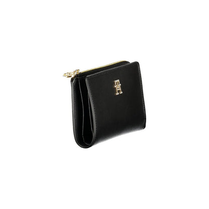 Tommy Hilfiger Schwarzes Polyethylen Portemonnaie für Frauen