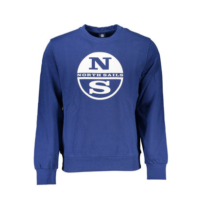 North Sails Blauer Baumwollpullover für Männer