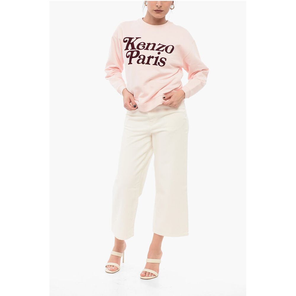 Kenzo VERDY Sweatshirt mit Rundhalsausschnitt und beflocktem Logo