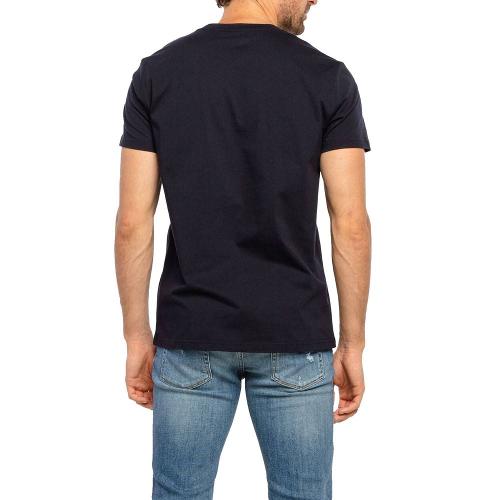 Balmain T-Shirt aus blauer Baumwolle