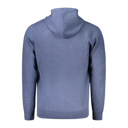 Norway 1963 Blaue Polyamid-Strickjacke für Männer
