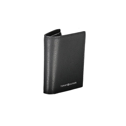 Tommy Hilfiger Schwarzes Leder Herren Portemonnaie