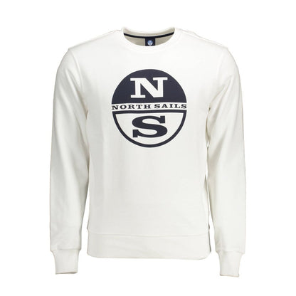 North Sails Weißer Baumwollpullover für Männer