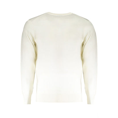 Norway 1963 Herrenpullover aus weißer Wolle