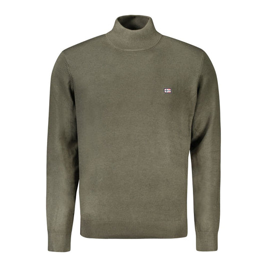 Norway 1963 Grüner Polyamid-Pullover für Männer