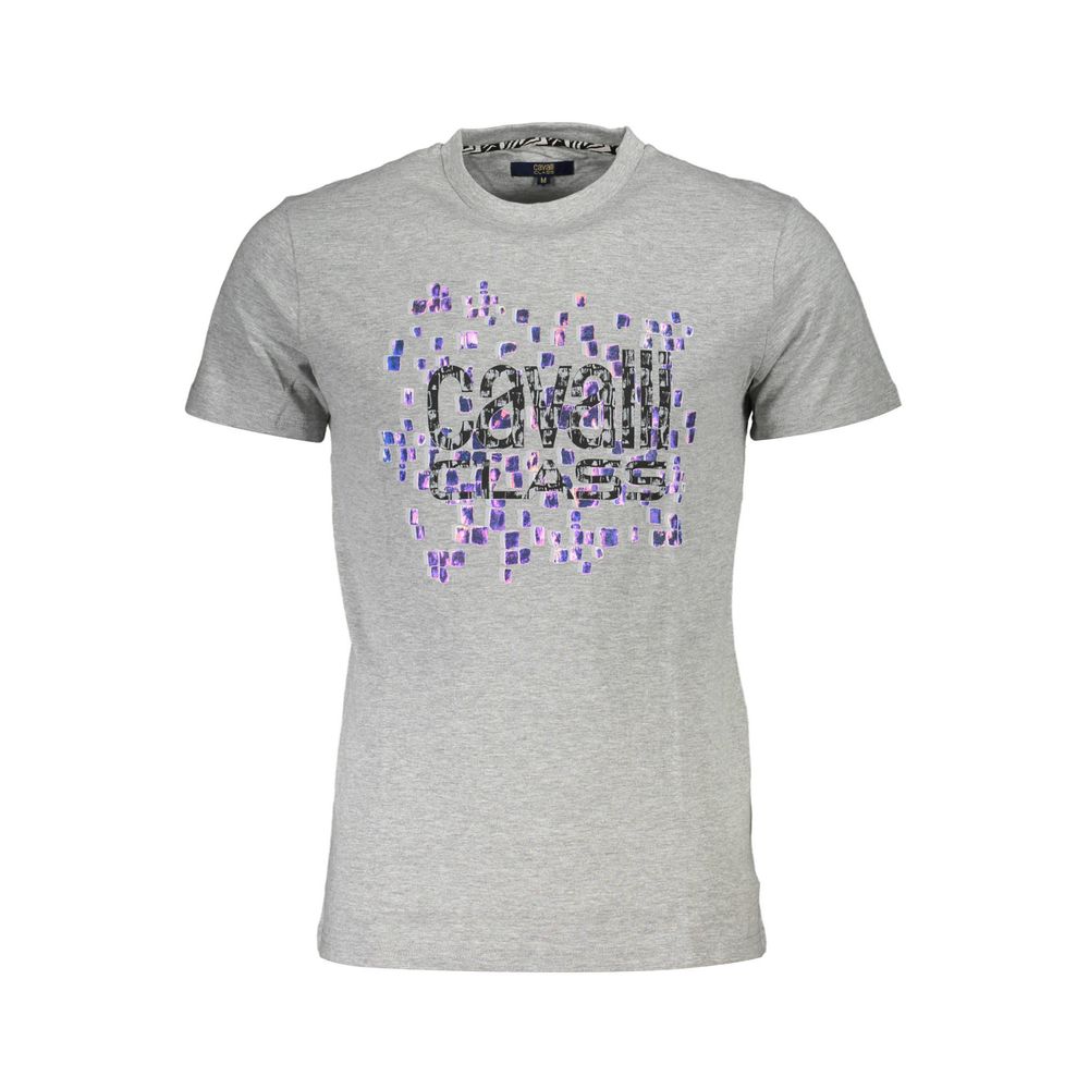 Cavalli Class Braunes Baumwoll-T-Shirt für Männer
