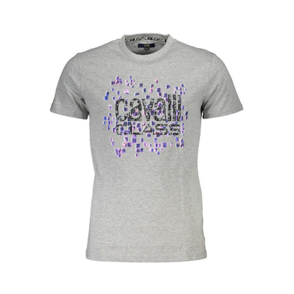 Cavalli Class Braunes Baumwoll-T-Shirt für Männer