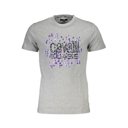 Cavalli Class Braunes Baumwoll-T-Shirt für Männer