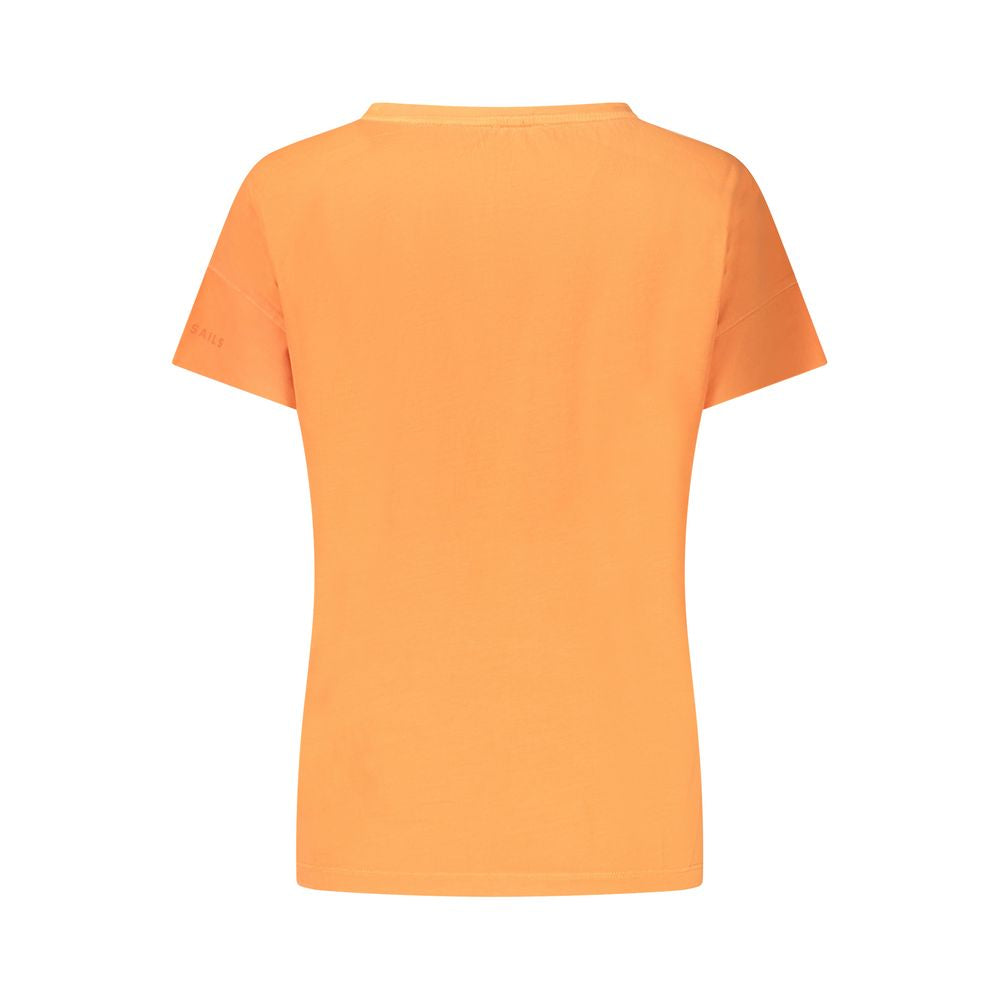 North Sails Orangefarbene Baumwoll-Oberteile & T-Shirt