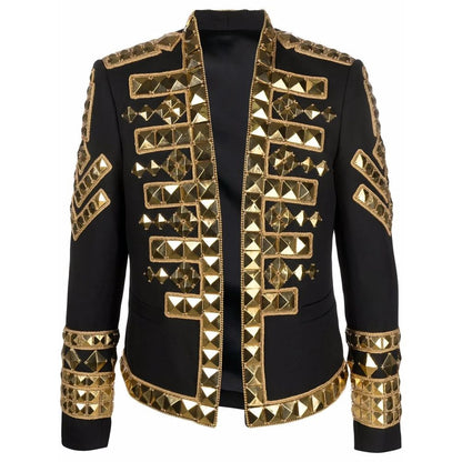 Balmain Schwarzer Acetat-Blazer für Männer