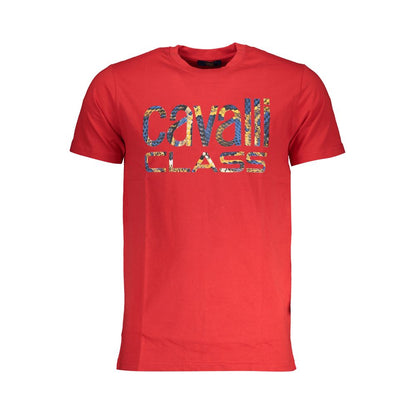 Cavalli Class T-Shirt aus roter Baumwolle