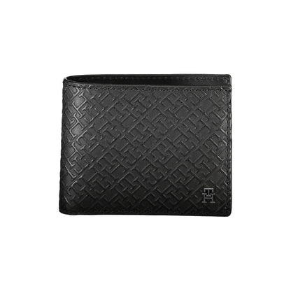 Tommy Hilfiger Elegantes Doppelkartenetui aus Leder mit kontrastierenden Details