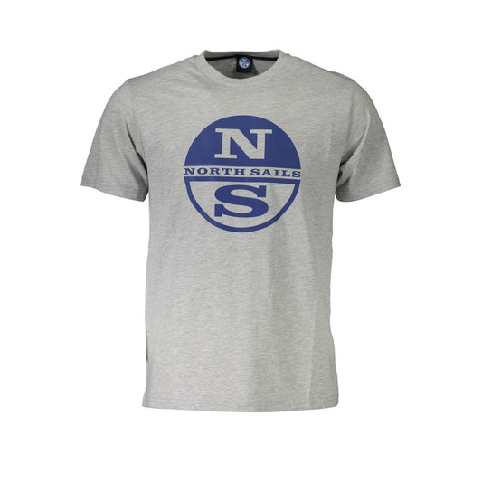 North Sails Braunes Baumwoll-T-Shirt für Männer