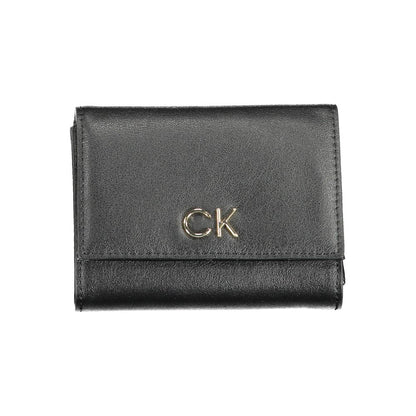 Calvin Klein Schwarzes Polyester Portemonnaie für Frauen