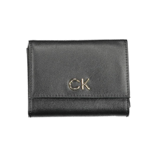 Calvin Klein Schwarzes Polyester Portemonnaie für Frauen