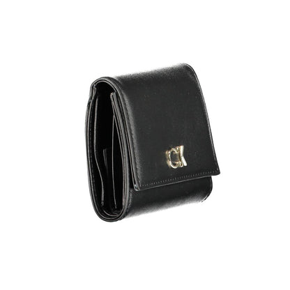 Calvin Klein Schwarzes Polyester Portemonnaie für Frauen