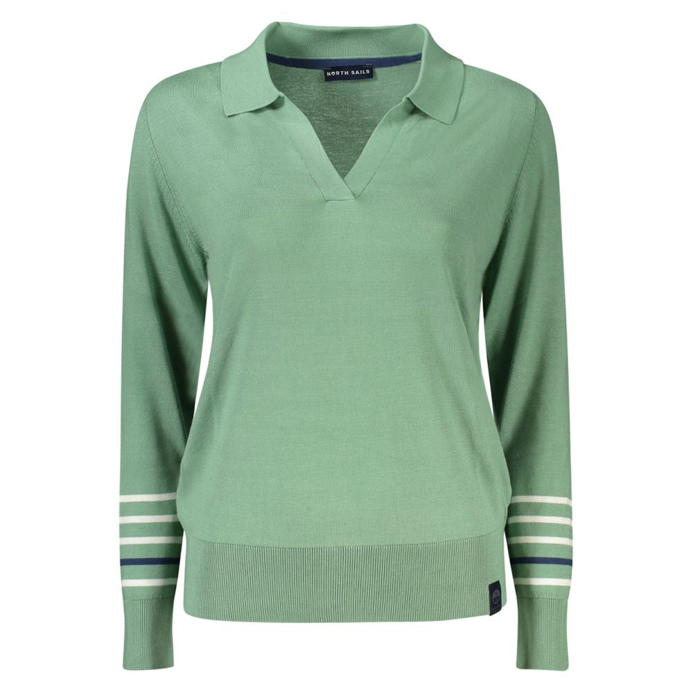 North Sails Grüner Baumwollpullover für Frauen