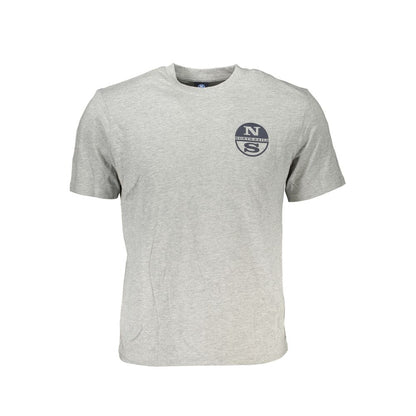 North Sails Braunes Baumwoll-T-Shirt für Männer